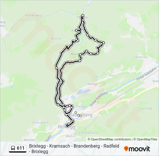 611  Line Map