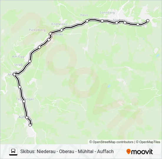 SKIBUS 4064  Line Map