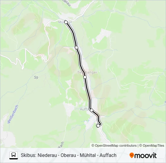 SKIBUS 4064  Line Map