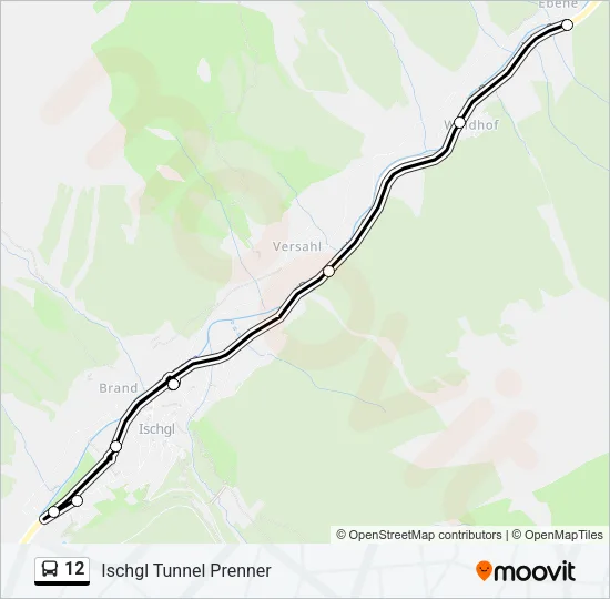 12 Bus Line Map