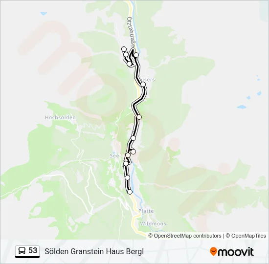 53 Bus Line Map