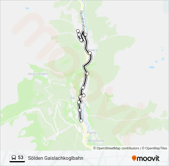 53 Bus Line Map