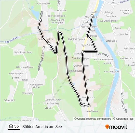 56 Bus Line Map