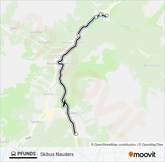 PFUNDS Bus Line Map