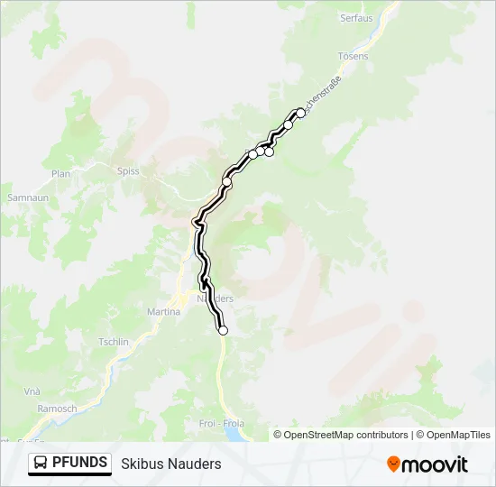 PFUNDS Bus Line Map