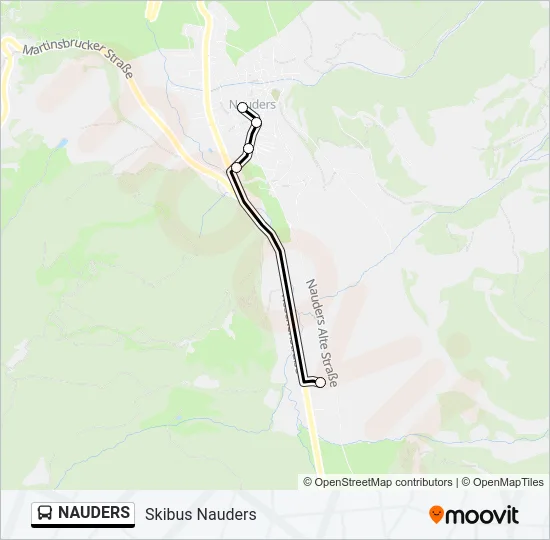 NAUDERS Bus Line Map