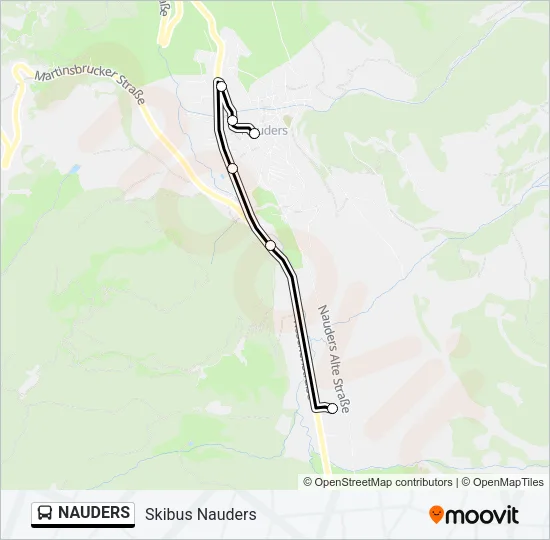 NAUDERS Bus Line Map