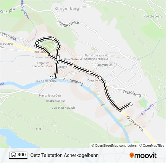 300 Bus Line Map