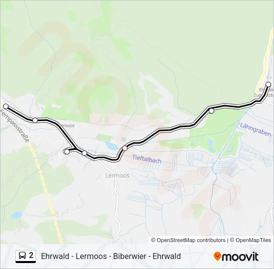 2 Bus Line Map