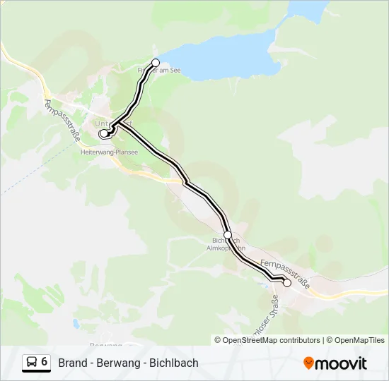 6 Bus Line Map