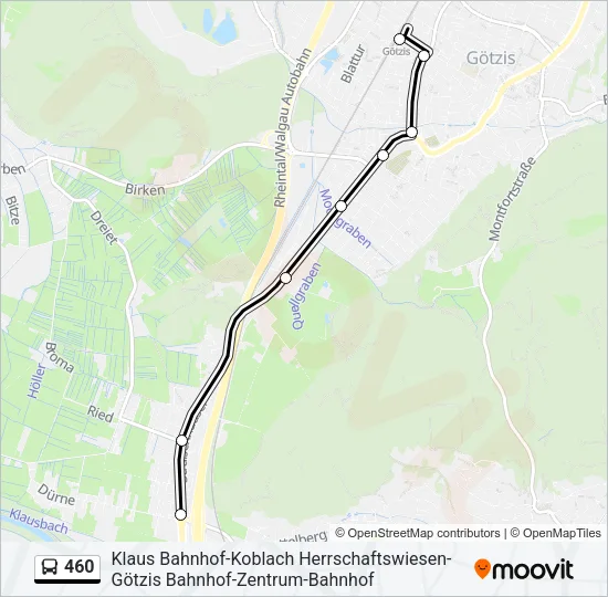 460 Bus Line Map