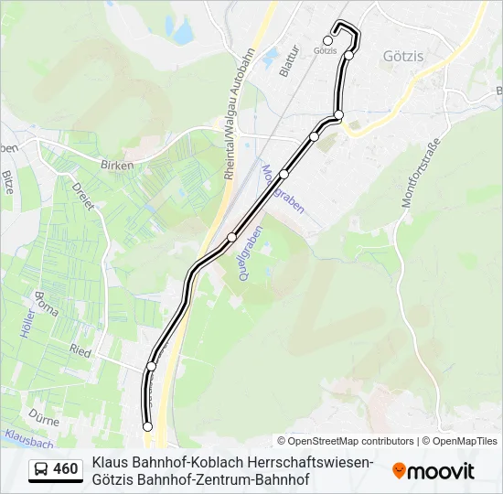 460 Bus Line Map