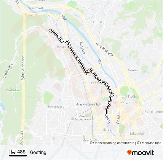 48S Bus Line Map