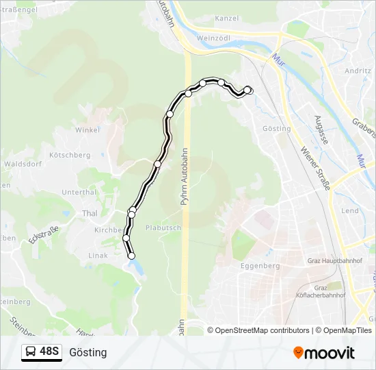 48S Bus Line Map