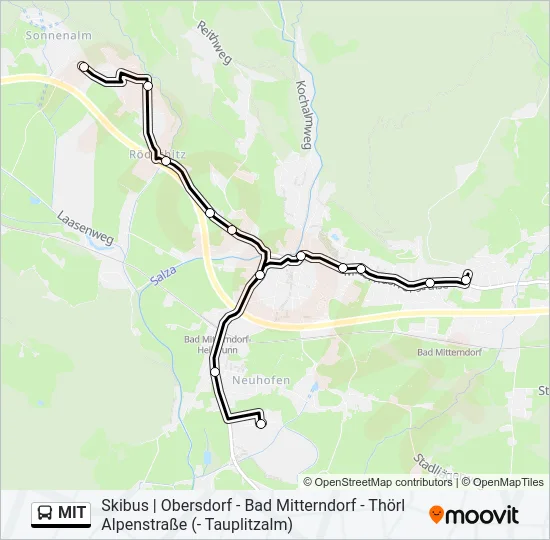 MIT Bus Line Map