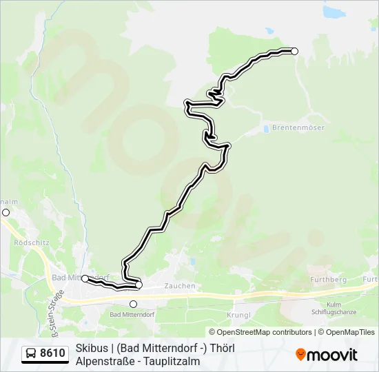 8610 Bus Line Map