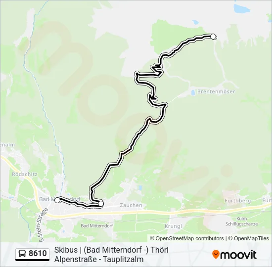 8610 Bus Line Map