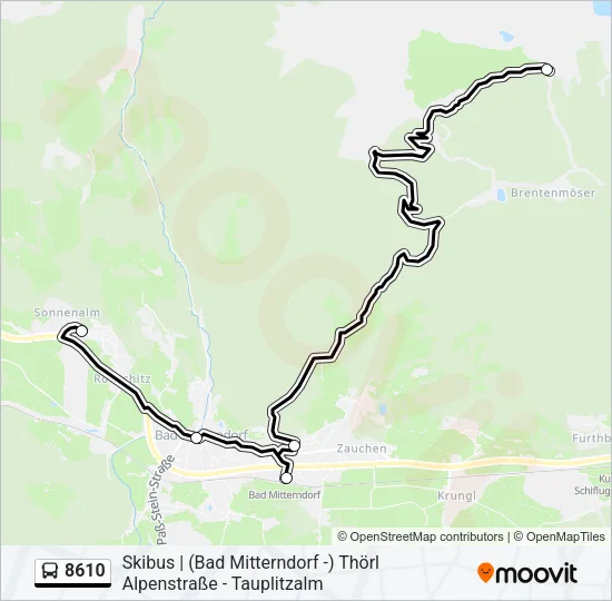 8610 Bus Line Map