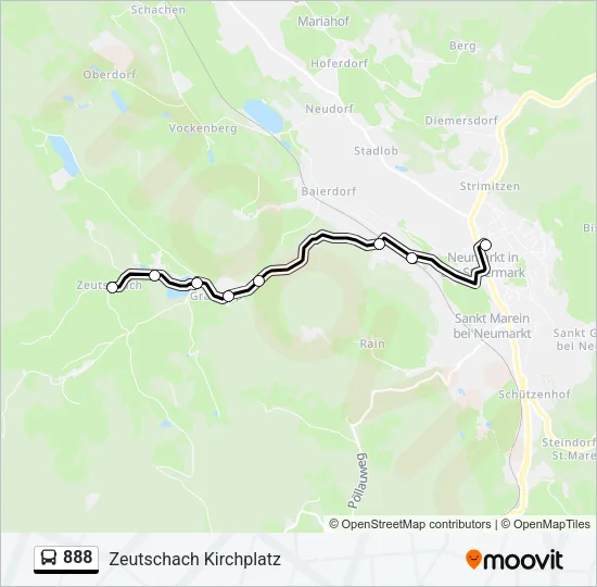 888 Bus Line Map