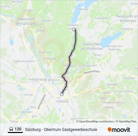 120 Bus Line Map