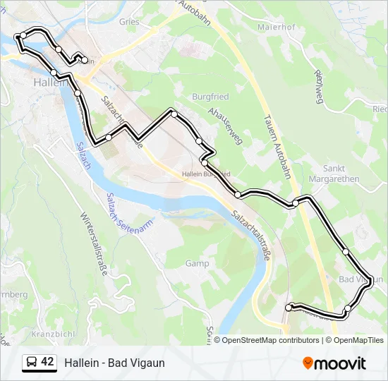 42 Bus Line Map