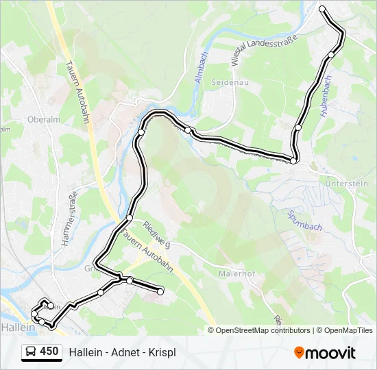 450 Bus Line Map