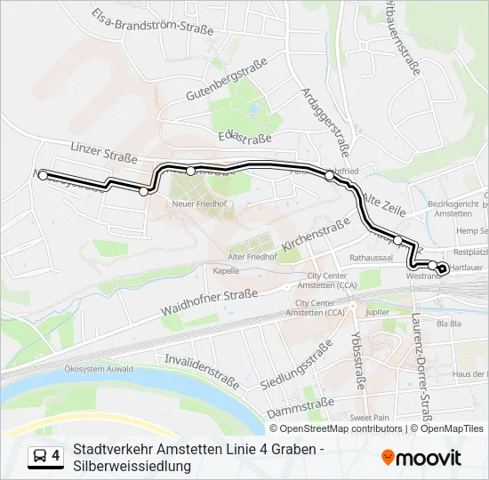4 Bus Line Map