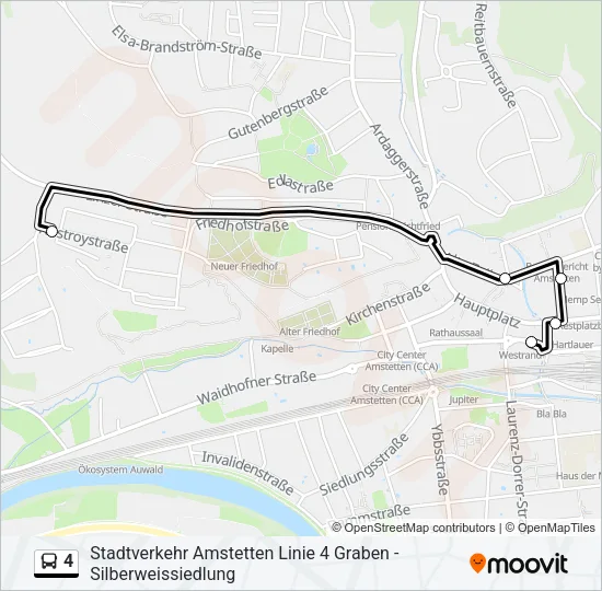 4 Bus Line Map