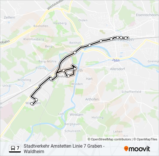 7 bus Line Map