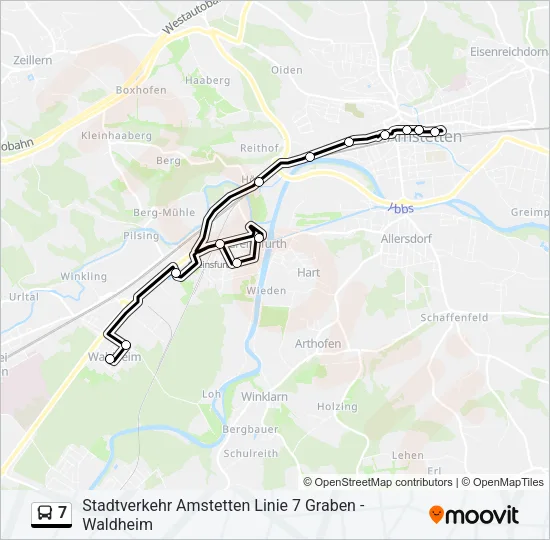 7 Bus Line Map
