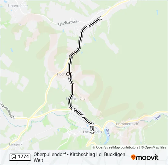 1774 Bus Line Map