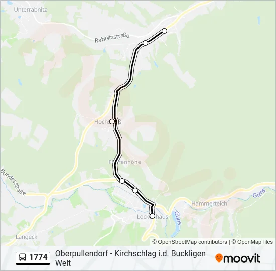 1774 Bus Line Map