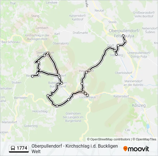 1774 Bus Line Map