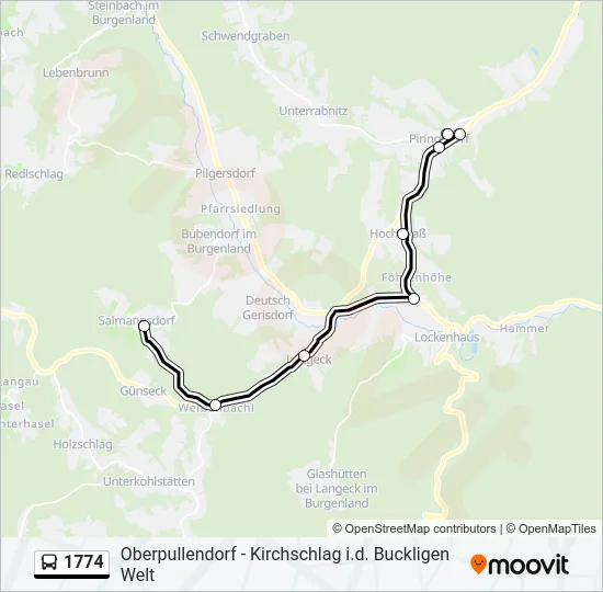 1774 Bus Line Map