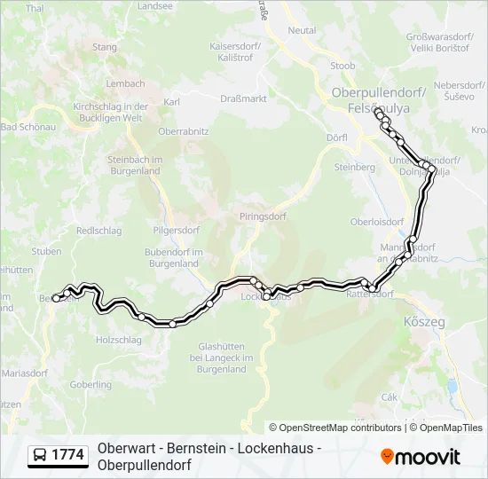 1774 Bus Line Map