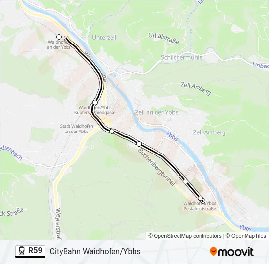 R59 Train Line Map