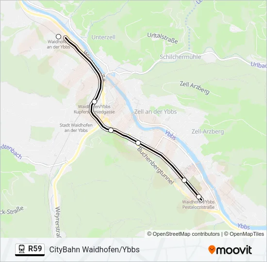 R59 Train Line Map