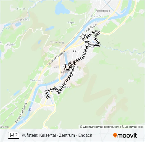 2 Bus Line Map