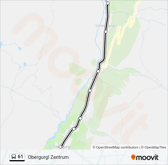61 Bus Line Map