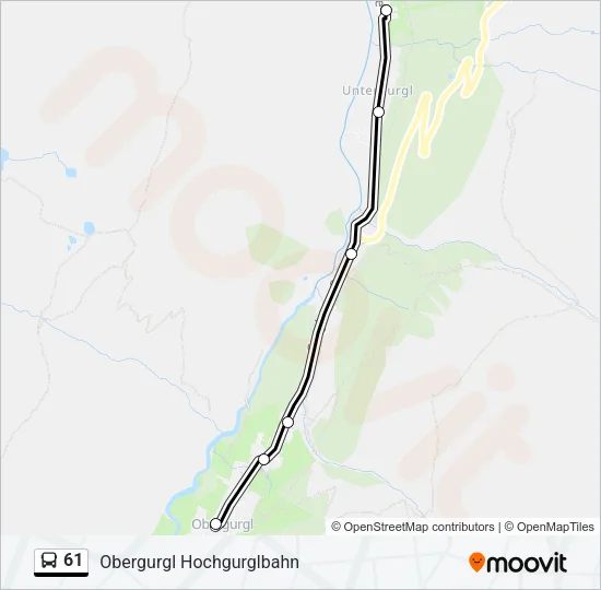 61 Bus Line Map