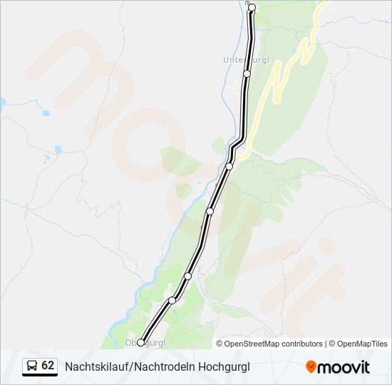 62 bus Line Map