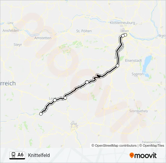 A6 Train Line Map