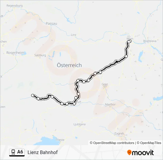A6 Route: Schedules, Stops & Maps - Lienz Bahnhof (Updated)