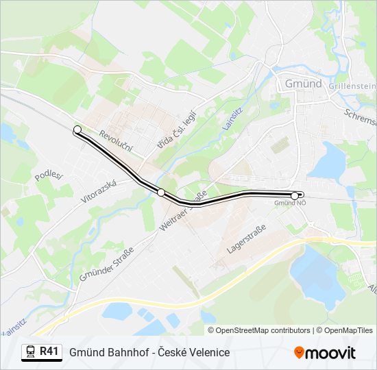 R41 train Line Map