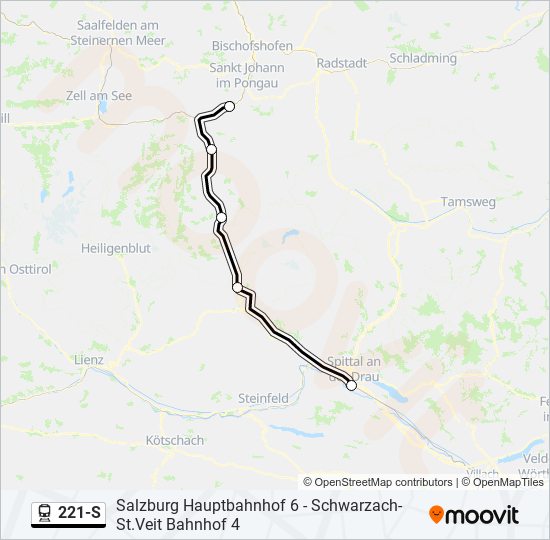 221-S train Line Map