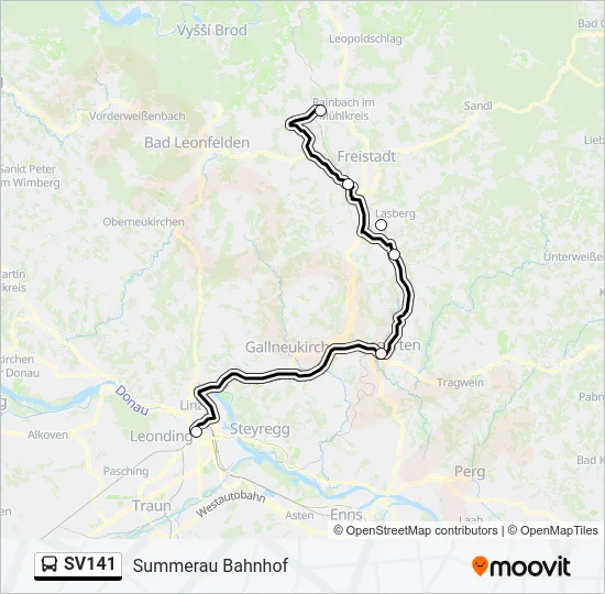 SV141 Bus Line Map