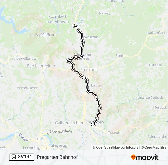 SV141 Bus Line Map