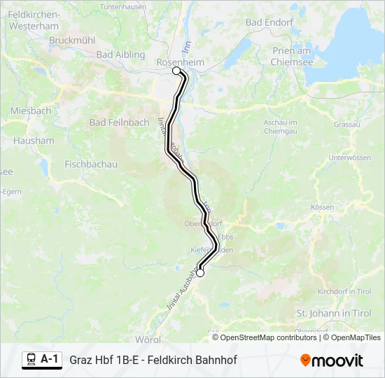 A-1 Train Line Map