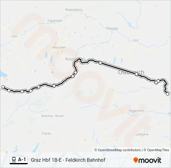 A-1 Train Line Map