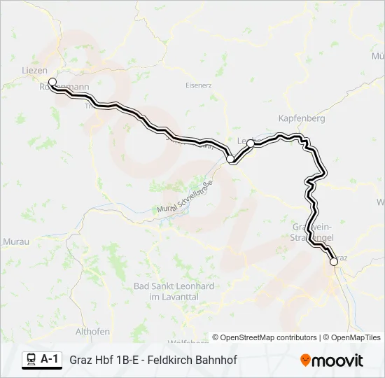 A-1 Train Line Map
